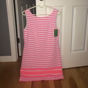 Lilly Pulitzer Vibrant Pink and White Mini Dress
